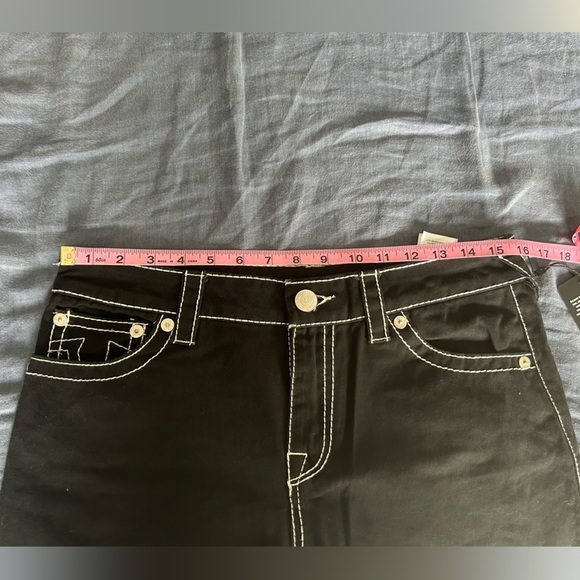 NWT True Religion Big T Baggy Cargo Plants Black 27​​ - Picture 10 of 11